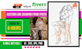 create custom couple line drawing from photo