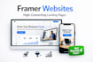design a high converting framer website or landing page
