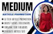 promote medium ai, tech, crypto article, medium partner program promotion