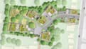 do urban planning site render, master plan, subdivision landscape zoning