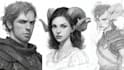 draw character design in sketch