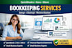 do quickbooks, xero, and wave setup, cleanup, and bookkeeping