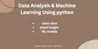 clean and analyse excel data using python