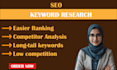 do seo keyword research with search intent and competitor analysis