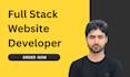 build website as full stack developer, add authentication