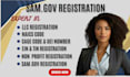 do sam gov nonprofit registration,llc registration, cage code, uei, naics code