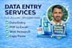 do data entry, copy paste, pdf to excel and web research