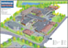 creat a map illustration site plan school,office and collage