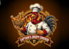 make mascot premium logo for fried chicken restaurant
