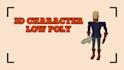 create and animate a lowpoly 3d character for your game