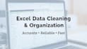 clean, organize, and format your excel data