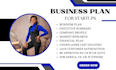 pen a complete business plan for startups globally