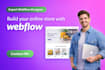do modern webflow ecommerce website, webflow expert, webflow design