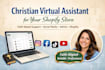 be your christian virtual assistant social media assistant for shopify store