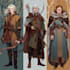 dnd character art and dnd character portrait