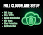 do full cloudflare setup dns SSL waf ddos