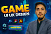 creat attractive game ui ux design from mobile games