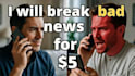 break bad news by phone or text