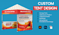 design canopy tent, table cover, trade show booth, or tent design