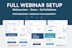 handle full webinar setup on webinarjam zoom gotowebinar
