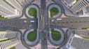 reconstruct 3d highway interchange,flyover bridge,road infrastructure,cgi render
