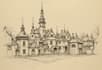 sketch houses and buildings