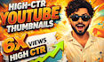 design high CTR youtube thumbnails that boost clicks