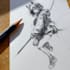draw anime characters in cool pose for you