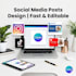 design simple instagram posts, banners and flyers in canva