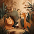 create cute children book illustrations with animals