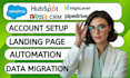 do data migration on salesforce, hubspot, zoho, data cleanup and duplication