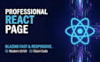 build a professional react landing page website