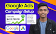 setup and optimize google ads PPC campaigns