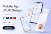 design android and ios app UI in figma