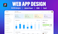 design web app, dashboard, CRM, saas, admin panel UI UX in figma