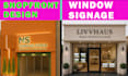 do professional shopfront or storefront window graphics ,signage design