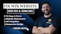 fix wix bugs issues, wix responsiveness wix errors problems any troubleshoot