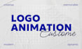 a clean and modern 2d logo reveal animation