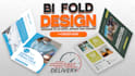 design canva brouchure,business tri fold and bifold
