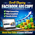 write direct response ad copy for facebook