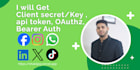 get fb, insta, wa, tiktok, tele,  x, slack, permissions, graph apis