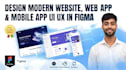 design modern website, web app and mobile app UI UX in figma
