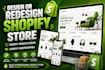 design or redesign shopify store, shopify website design, shopify dropshipping