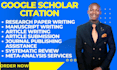 google scholar article writing submission increase citation journal publication