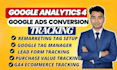 setup and manage ga4 google analytics GTM ecommerce purchase tracking
