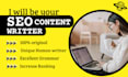 be your SEO website content writer