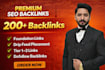 do monthly off page SEO backlinks with high da dofollow foundation link building