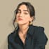 draw minimalist portrait, flat portrait, faceless vector art