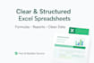 create or improve clear and structured excel spreadsheets