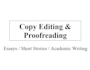 edit and proofread essays and writing